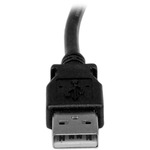 StarTech.com 3m USB 2.0 A to Right Angle B Cable - M/M - 1 x Type A Male USB - 1 x Type B Male USB - Black