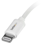 StarTech.com 0.3m 11in Short White Apple 8-pin Lightning Connector to USB Cable for iPhone / iPod / iPad