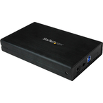 StarTech.com 3.5in Black USB 3.0 External SATA III Hard Drive Enclosure with UASP for SATA 6 Gbps