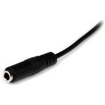 StarTech.com 2m Slim 3.5mm Stereo Extension Audio Cable - M/F - 1 x Mini-phone Male Stereo Audio