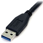 StarTech.com 0.5m 1.5ft Black SuperSpeed USB 3.0 Cable A to Micro B - M/M - 1 x Type A Male USB