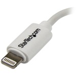 StarTech.com White Micro USB to Apple 8-pin Lightning Connector Adapter for iPhone / iPod / iPad