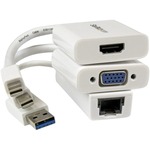 StarTech.com Macbook Air Accessories Kit - MDP to VGA / HDMI and USB 3.0 Gigabit Ethernet Adapter