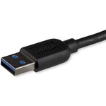 StarTech.com 1m 3ft Slim SuperSpeed USB 3.0 A to Micro B Cable - M/M - Nickel Plated - Black