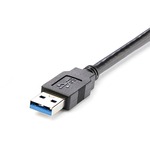 StarTech.com 5 ft Black Desktop SuperSpeed USB 3.0 Extension Cable - A to A M/F - 1 x Type A Male USB - 1 x Type A Female USB - Nickel Plated - Black