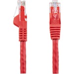 StarTech.com 2m Red Gigabit Snagless RJ45 UTP Cat6 Patch Cable - 2 m Patch Cord - 1 x RJ-45 Male Network - 1 x RJ-45 Male Network - Patch Cable - Gold Plated - Red