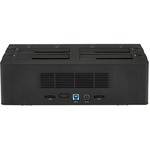 StarTech.com USB 3.0 to 4-Bay SATA 6Gbps Hard Drive Docking Station w/ UASP Andamp; Dual Fans - 2.5/3.5in SSD / HDD Dock - Serial ATA/600 Controller - 4 x Total Bay - 4 x