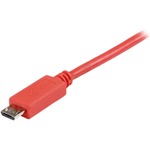 StarTech.com 1m Pink Mobile Charge Sync USB to Slim Micro USB Cable for Smartphones and Tablets