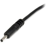 StarTech.com 2m USB to Type H Barrel Cable - USB to 3.4mm 5V DC Power Cable