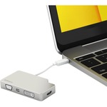 StarTech.com USB-C Multiport Adapter - Aluminum - USB Type C to VGA / 4K HDMI / Mini DisplayPort / DVI - USB C Adapter