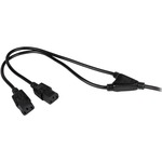 StarTech 2m Computer Power Cable - BS-1363 to 2x C13 - C13 Y-Cable