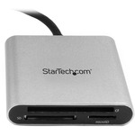 StarTech.com USB 3.0 Flash Memory Multi-Card Reader / Writer with USB-C - SD microSD and CompactFlash Card Reader w/ Integrated USB-C Cable - SD, microSD, MultiMedia