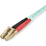 StarTech.com Aqua OM4 Duplex Multimode Fiber - 2m / 6 ft - 100 Gb - 50/125 - OM4 Fiber - LC to LC Fiber Patch Cable - First End: 2 x LC Male Network - Second End: 2