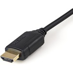 StarTech.com Premium Certified High Speed HDMI 2.0 Cable with Ethernet - 1.5ft 0.5m - HDR 4K 60Hz - 20 inch Short HDMI Male to Male Cord HDMM50CMP - Create feature