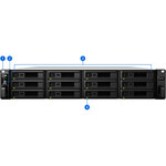 Synology RackStation RS2418RPplus 12 x Total Bays SAN/NAS Storage System - Rack-mountable - Intel Atom C3538 Quad-core 4 Core 2.10 GHz - 12 x HDD Supported - 144 TB S