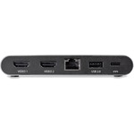 StarTech.com Dual Monitor USB C Docking Station - For Windows Laptops - HDMI Multiport Adapter DK30C2HAGPD - Dual monitor USB C multiport adapter for Windows turns