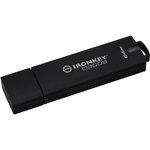 Kingston IronKey D300 D300S 64 GB USB 3.1 Flash Drive - Anthracite - TAA Compliant