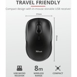 Trust TM-200 Wireless Mouse - Radio Frequency - USB 1.0 - Optical - 4 Buttons