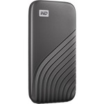 WD My Passport WDBAGF0020BGY-WESN 2 TB Portable Solid State Drive - External - Space Gray - Desktop PC Device Supported - USB 3.2 Gen 2 Type C - 1050 MB/s Maximum