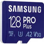 Samsung PRO Plus 128 GB Class 10/UHS-I U3 V30 microSDXC - 160 MB/s Read - 120 MB/s Write