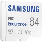 Samsung PRO Endurance 64 GB Class 10/UHS-I U1 V10 microSDXC - 100 MB/s Read - 30 MB/s Write - 3 Year Warranty