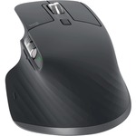 Logitech MX MASTER 3S Mouse - Bluetooth/Radio Frequency - USB - Darkfield - 7 Buttons - Graphite Grey - 1 Pack - Wireless - 2.40 GHz - Yes - 8000 dpi - Scroll Whee