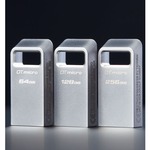 Kingston DataTraveler Micro 64 GB USB 3.2 Gen 1 Type A Flash Drive - Silver - 200 MB/s Read Speed