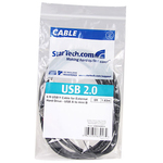 StarTech.com 6ft USB Y Cable for External Hard Drive - Type B Male USB - Type A Male USB - 1.83m - Black