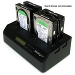 StarTech.com 4 Bay USB 3.0/ eSATA Hard Drive Duplicator Dock for 2.5And#34; Andamp; 3.5And#34; SATA/ IDE SSD HDD - Standalone