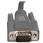 StarTech.com 6 ft Ultra-Thin USB VGA 2-in-1 KVM Cable - 1 x HD-15 Male VGA - 1 x HD-15 Male VGA