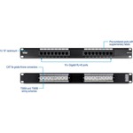 TRENDnet TC-P16C5E 16 Ports Network Patch Panel - 16 x RJ-45 - 16 x RJ-11