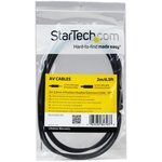 StarTech.com 2m 3.5mm 4 Position TRRS Headset Extension Cable - M/F - 1 x Mini-phone Male Audio - Black