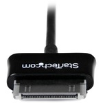 StarTech.com 2m Dock Connector to USB Cable for Samsung Galaxy Tab - 1 x Type A Male USB - Black