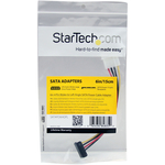 StarTech.com 6in 4 Pin Molex to Left Angle SATA Power Cable Adapter - 6inch - LP4 - SATA