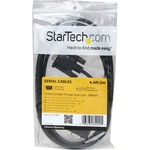 StarTech.com 2m Black Straight Through DB9 RS232 Serial Cable - M/F - 1 x DB-9 Male Serial