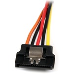 StarTech.com 6in Latching SATA Power Y Splitter Cable Adapter - M/F - 6inch - SATA - SATA