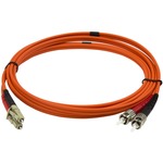 StarTech.com 2m Multimode 50/125 Duplex Fiber Patch Cable LC - 2x LC Male Network - 2x ST Male Network