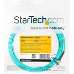 StarTech.com 10Gb Aqua Fiber Patch cable - LC multi-mode M - LC multi-mode M - 5 m - fiber optic - 50 / 125 micron - aqua - 2 x LC Male Network - 2 x LC Male Net