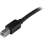 StarTech.com 15m / 50 ft Active USB 2.0 A to B Cable - M/M - 1 x Type A Male USB - Black