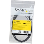 StarTech.com 2m Slim 3.5mm Stereo Extension Audio Cable - M/F - 1 x Mini-phone Male Stereo Audio