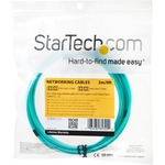 StarTech.com 3m 10 Gb Aqua Multimode 50/125 Duplex LSZH Fiber Patch Cable LC - 2 x LC Male Network