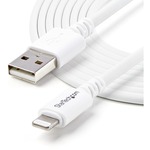 StarTech.com 3m 10ft Long White Apple 8-pin Lightning Connector to USB Cable for iPhone / iPod / iPad