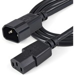 StarTech.com 1m Standard Computer Power Cord Extension - C14 to C13 - For UPS, PDU