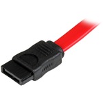 StarTech.com 18in 1 Port SATA to eSATA Plate Adapter - 1 x SATA - 1 x eSATA - Red