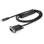 StarTech.com 1m / 3 ft USB C to VGA Cable - USB Type C to VGA - 1920 x 1200 - Black - 3.3 ft. / 1 m USB C to VGA cable and adapter in one - 1920 x 1200 VGA cable - B