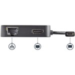 StarTech.com USB C Multiport Adapter - USB Type C to 4K HDMI / USB 3.0 / Gigabit Ethernet - Powered USB Hub - USB-C to USB Adapter - Add HDMI, Gigabit Ethernet, USB-