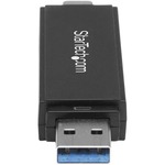 StarTech.com USB 3.0 Memory Card Reader for SD and microSD Cards - USB-C and USB-A