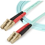 StarTech.com Aqua OM4 Duplex Multimode Fiber - 2m / 6 ft - 100 Gb - 50/125 - OM4 Fiber - LC to LC Fiber Patch Cable - First End: 2 x LC Male Network - Second End: 2