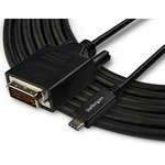 StarTech.com 3m / 10 ft USB-C to DVI Cable - USB 3.1 Type C to DVI - 1920 x 1200 - Black - 9.8 ft. / 3 m USB C to DVI cable and adapter in one- 1920 x 1200 DVI cable