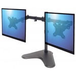 TV Andamp; Monitor Mount, Desk, Double-Link Arms, 2 screens, Screen Sizes: 10-27inch, Black